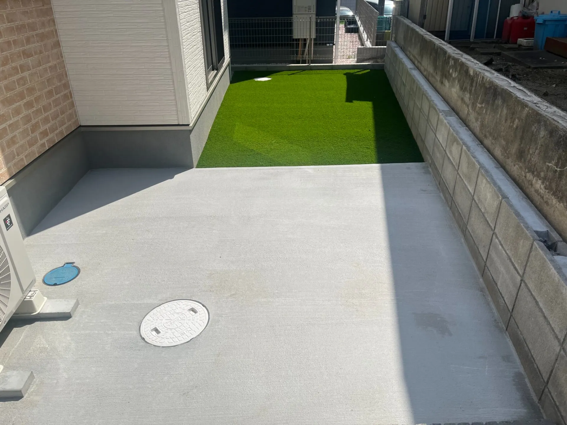 【仙台市】土間コンクリートで雑草・ぬかるみ対策。<br>管理しやすいお庭へ。