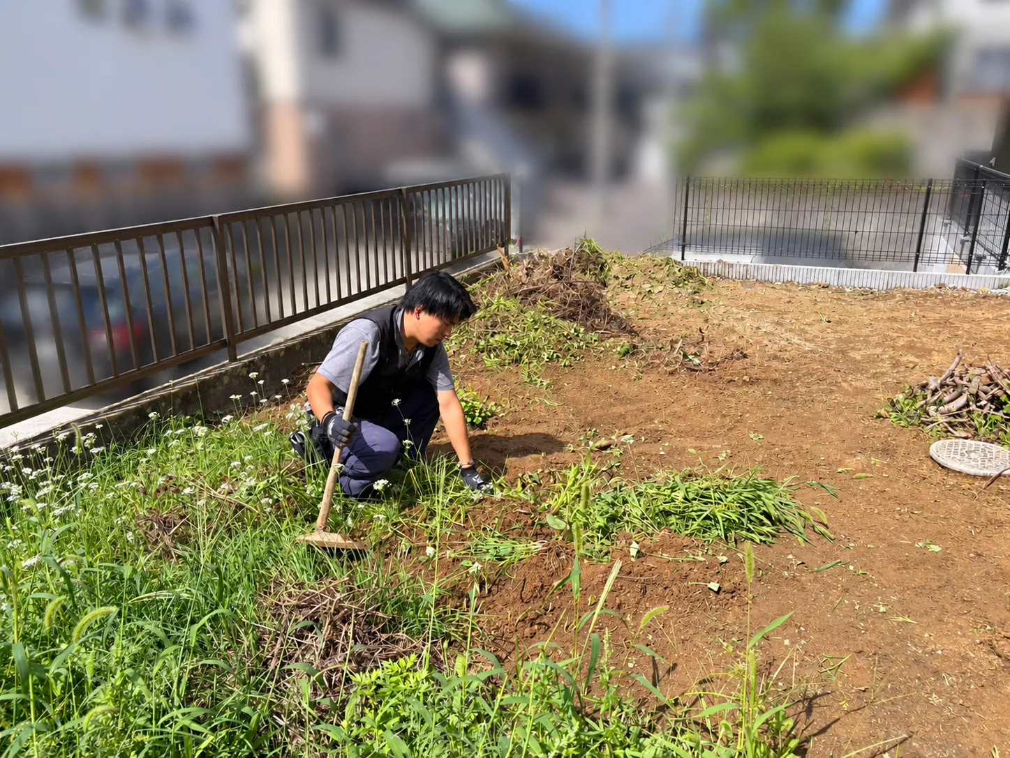 お庭の伐採・除草作業の様子🌿